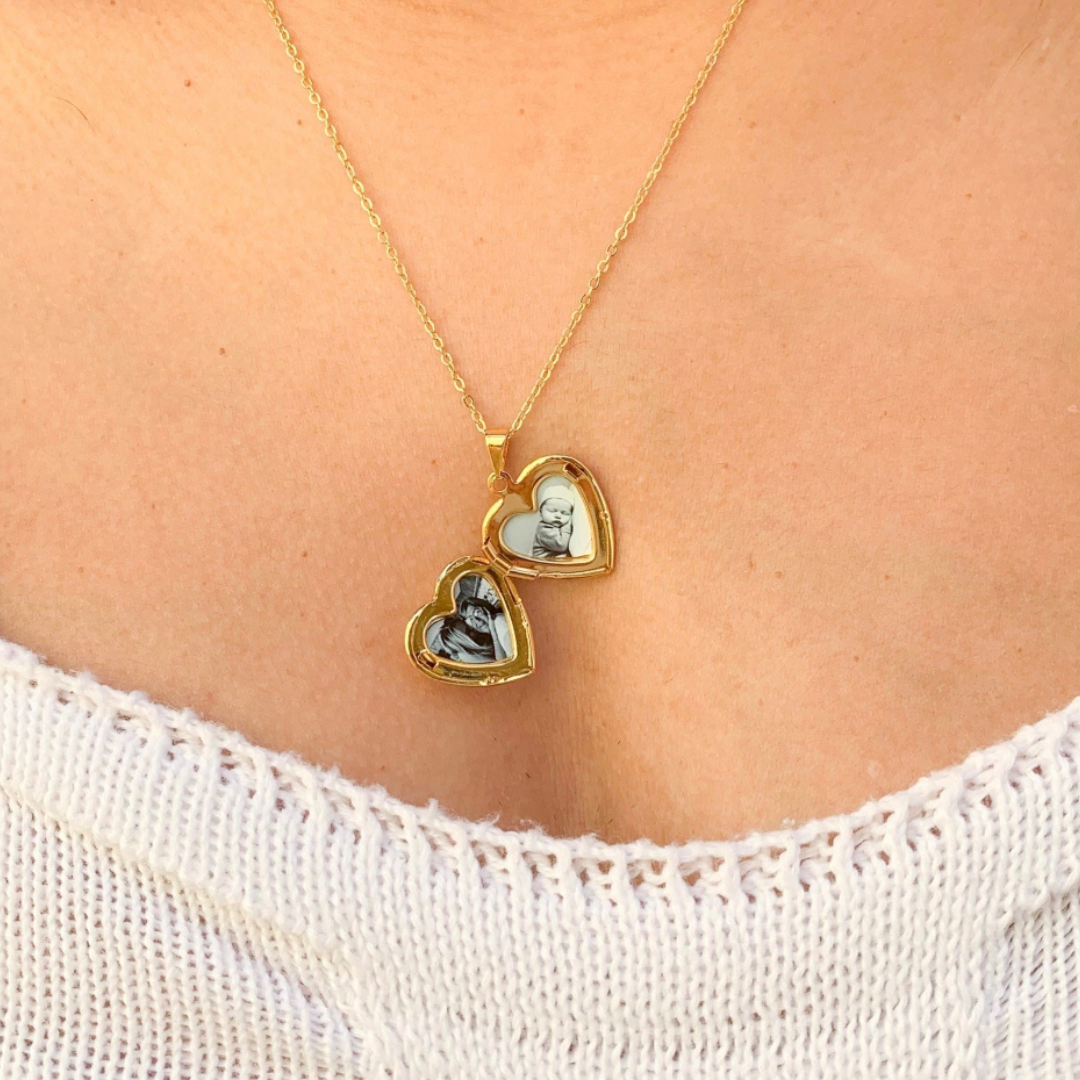 Kapaklı Kalpli Hiç Çıkarma Kolyesi