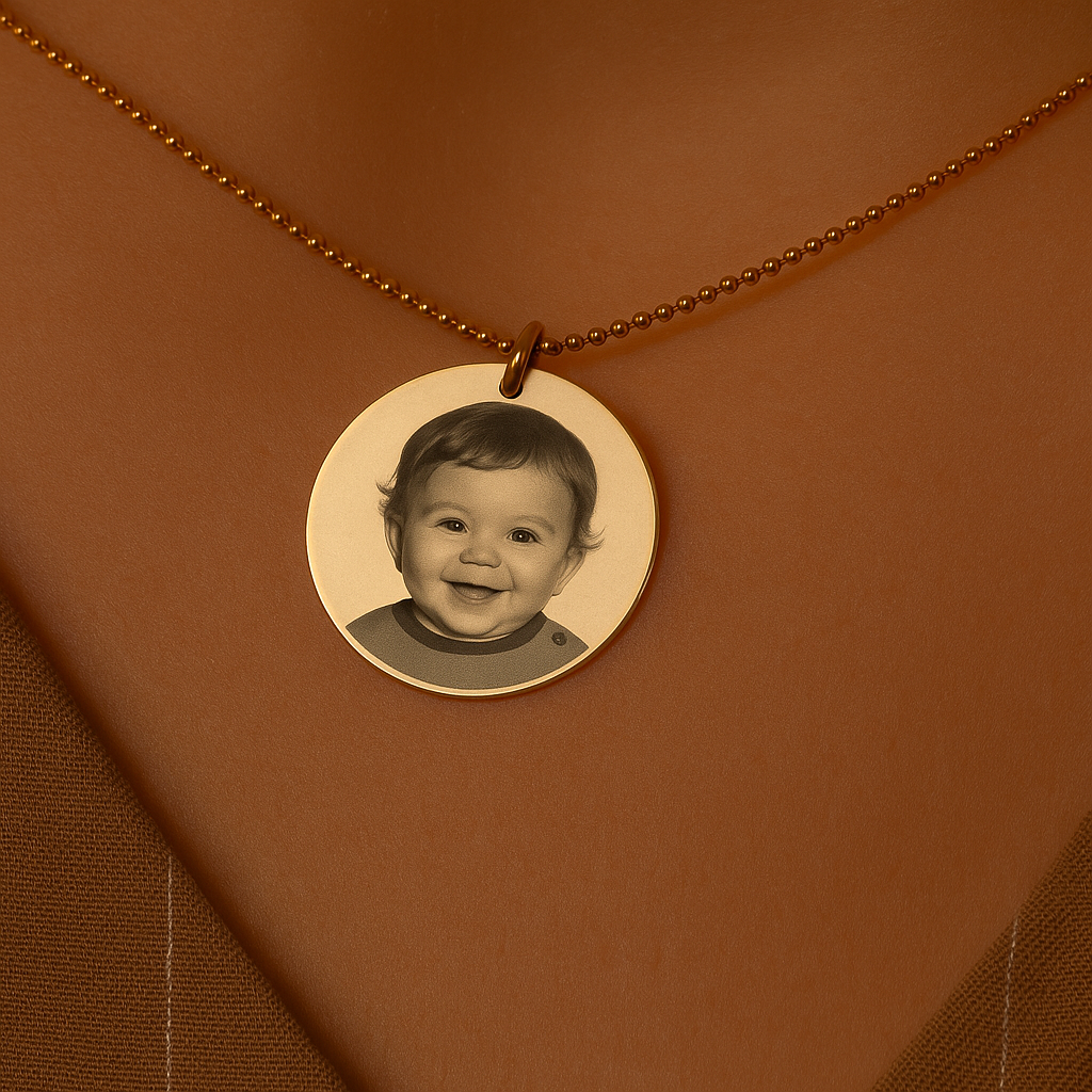 Kişiye Özel Fotoğraflı Kolye