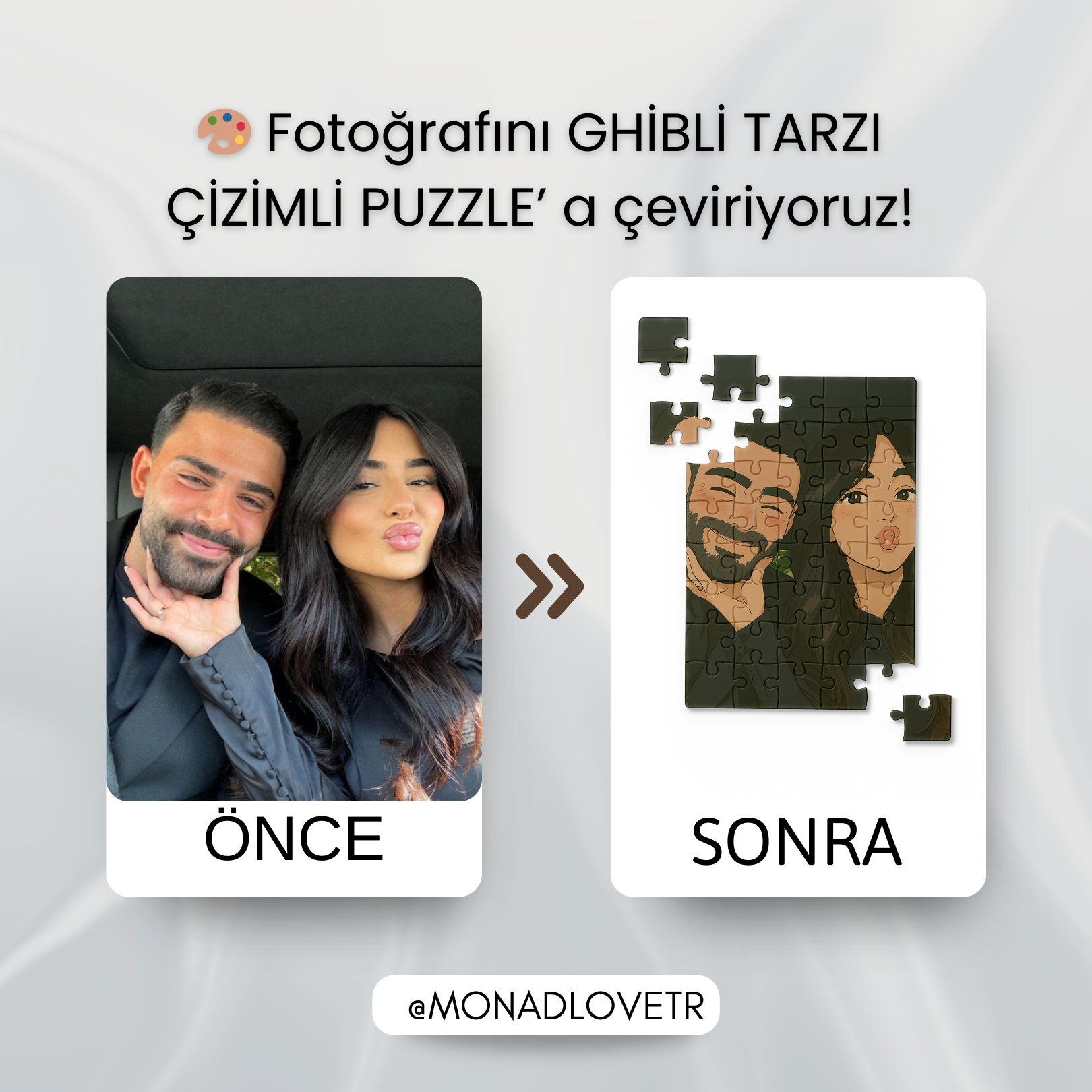 Kişiye Özel Fotoğraf Baskılı Puzzle