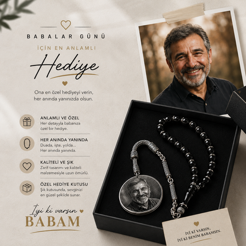 Babalar Günü Özel Tesbih Siyah