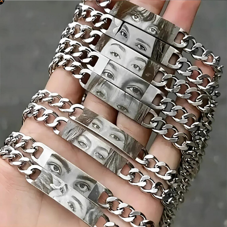 Kişiye Özel Fotoğraflı Bileklik