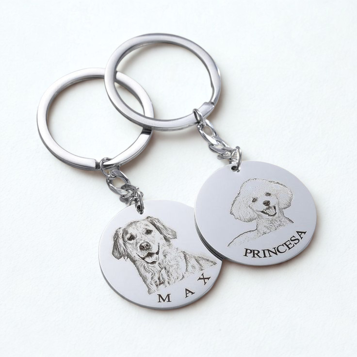 Kişiye Özel Fotoğraflı Anahtarlık