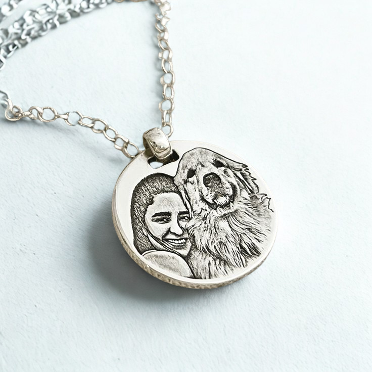 Kişiye Özel Fotoğraflı Spotify Kolye