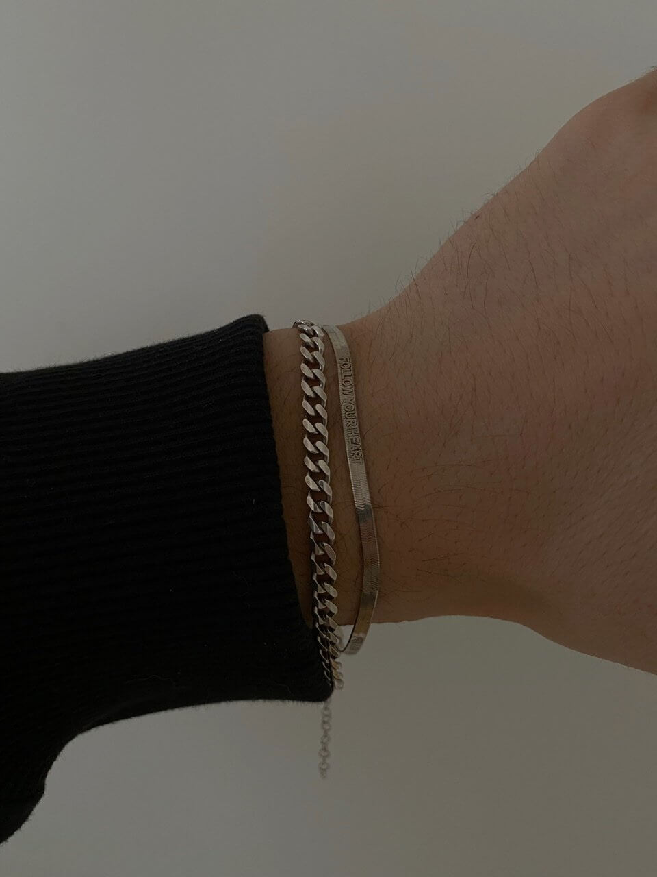 Yazılı İtalyan Çift Bilekliği(2 Adet)