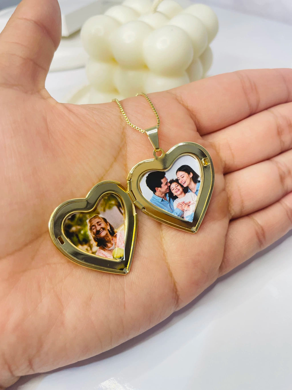 Kapaklı Kalpli Hiç Çıkarma Kolyesi