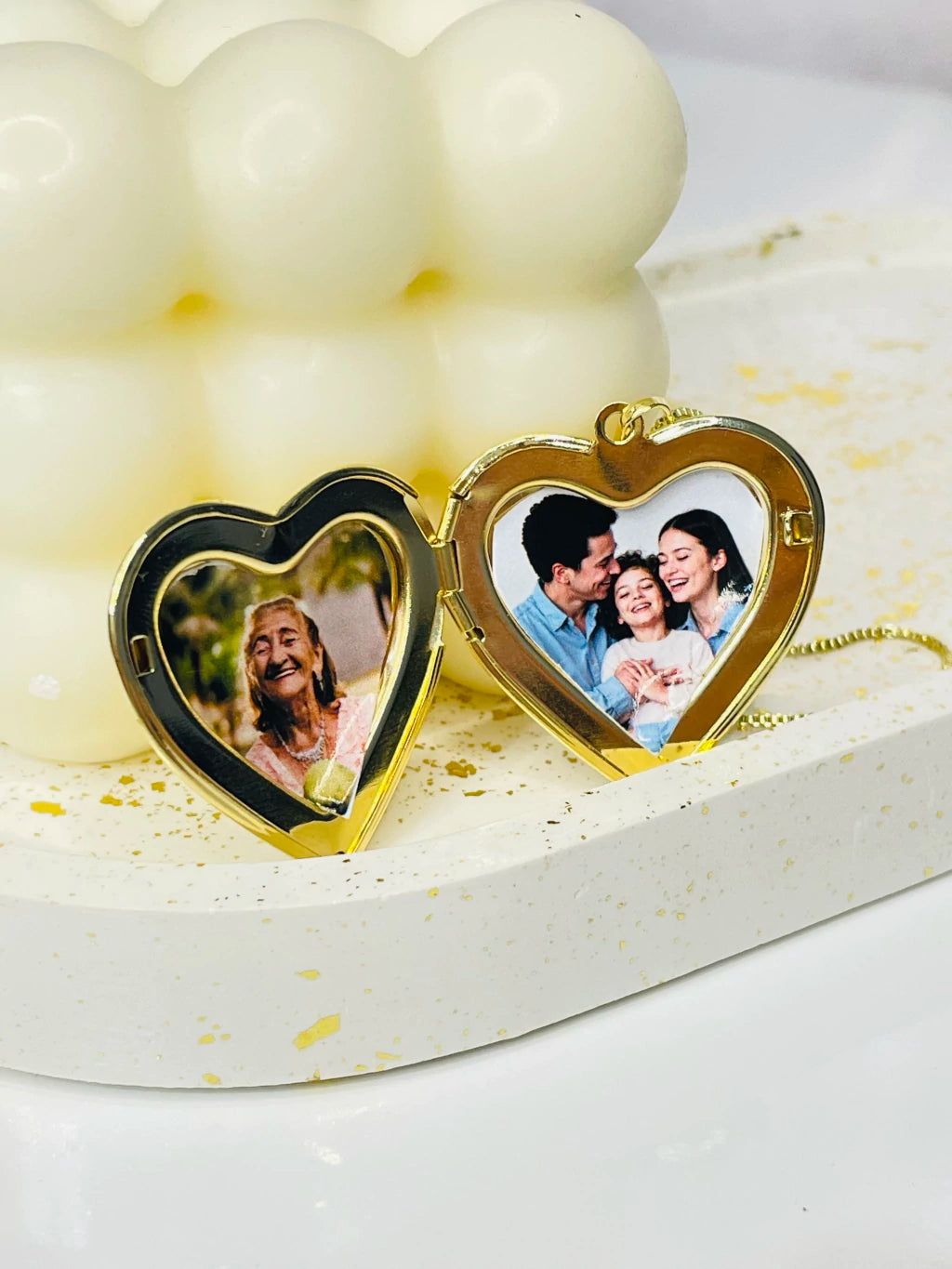 Kapaklı Kalpli Hiç Çıkarma Kolyesi