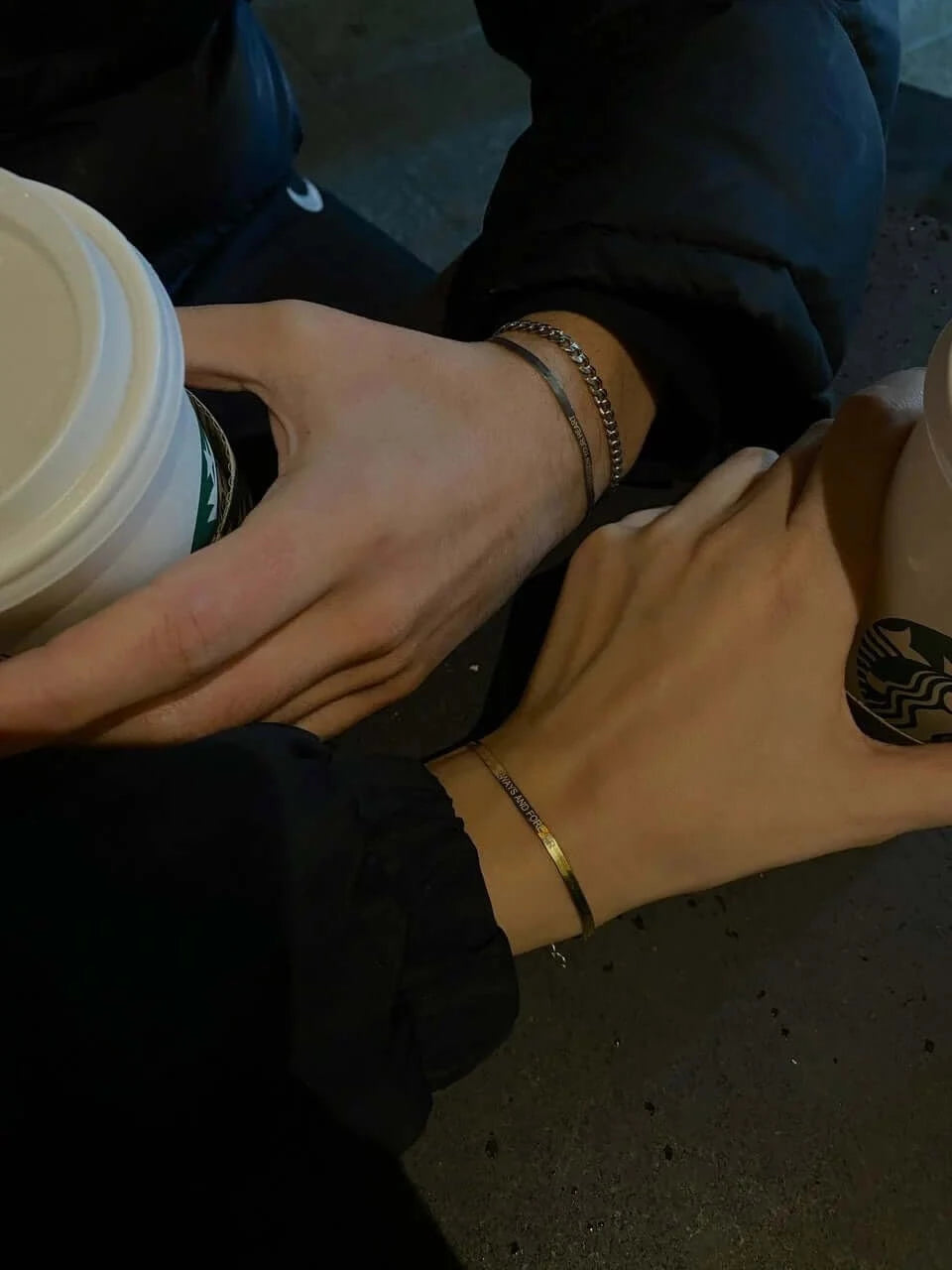 Yazılı İtalyan Çift Bilekliği(2 Adet)