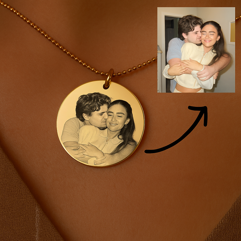 Kişiye Özel Fotoğraflı Kolye