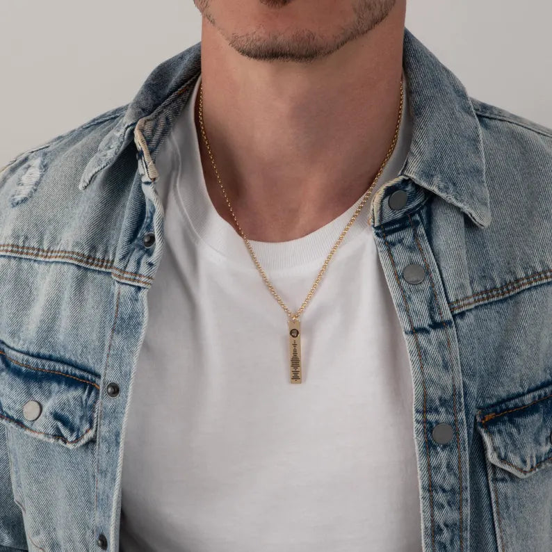 Kişiye Özel Mirada Spotify Kolye