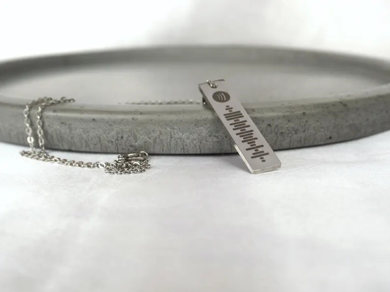 Kişiye Özel Mirada Spotify Kolye