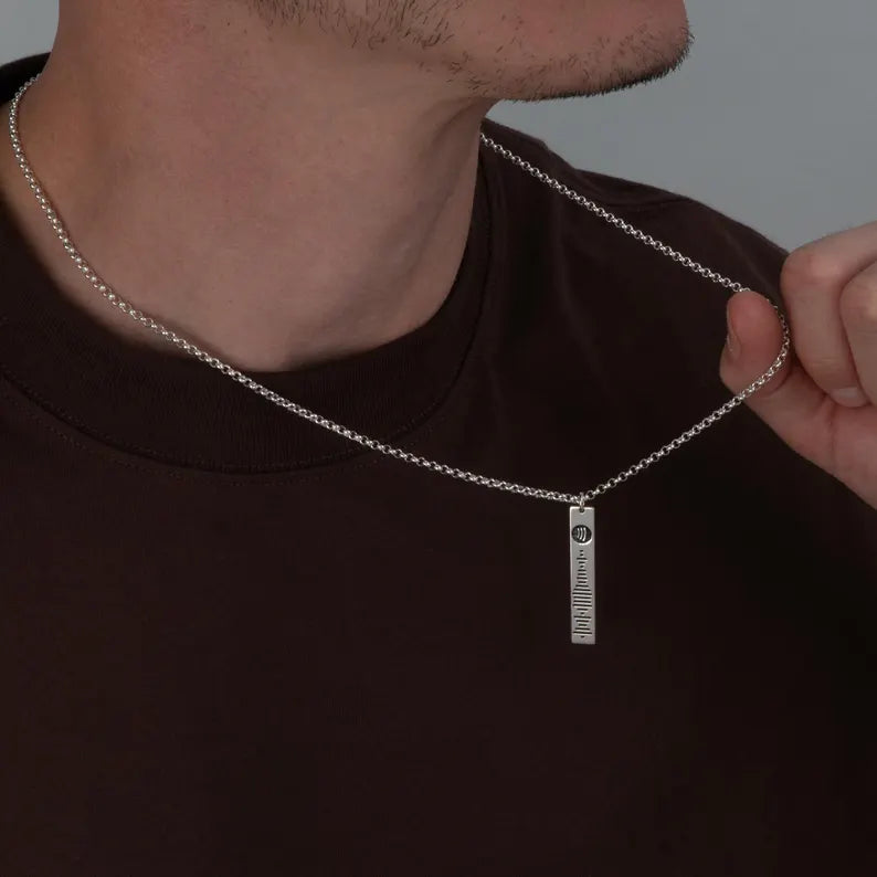 Kişiye Özel Mirada Spotify Kolye