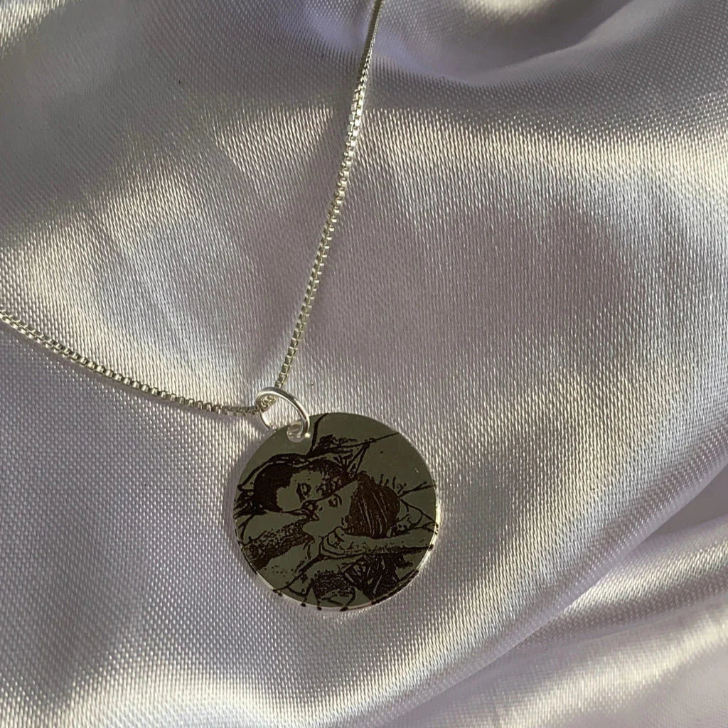 Kişiye Özel Fotoğraflı Spotify Kolye