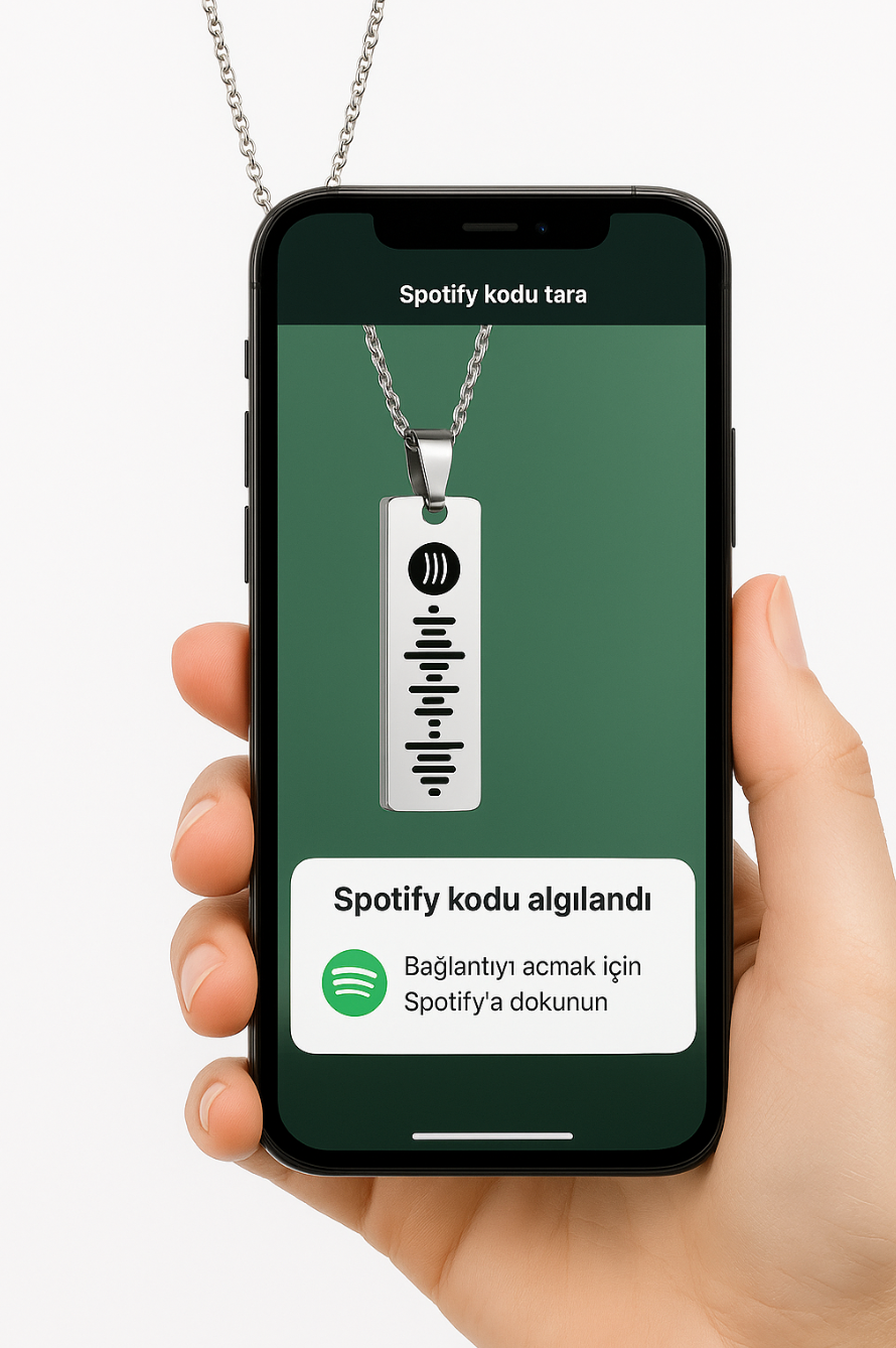 Kişiye Özel Mirada Spotify Kolye