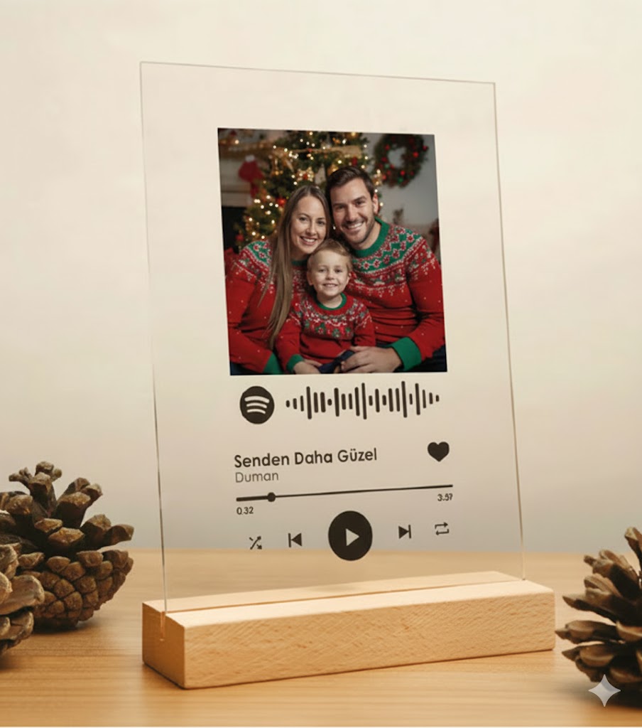 Kendin Tasarla Fotoğraflı Spotify Plak